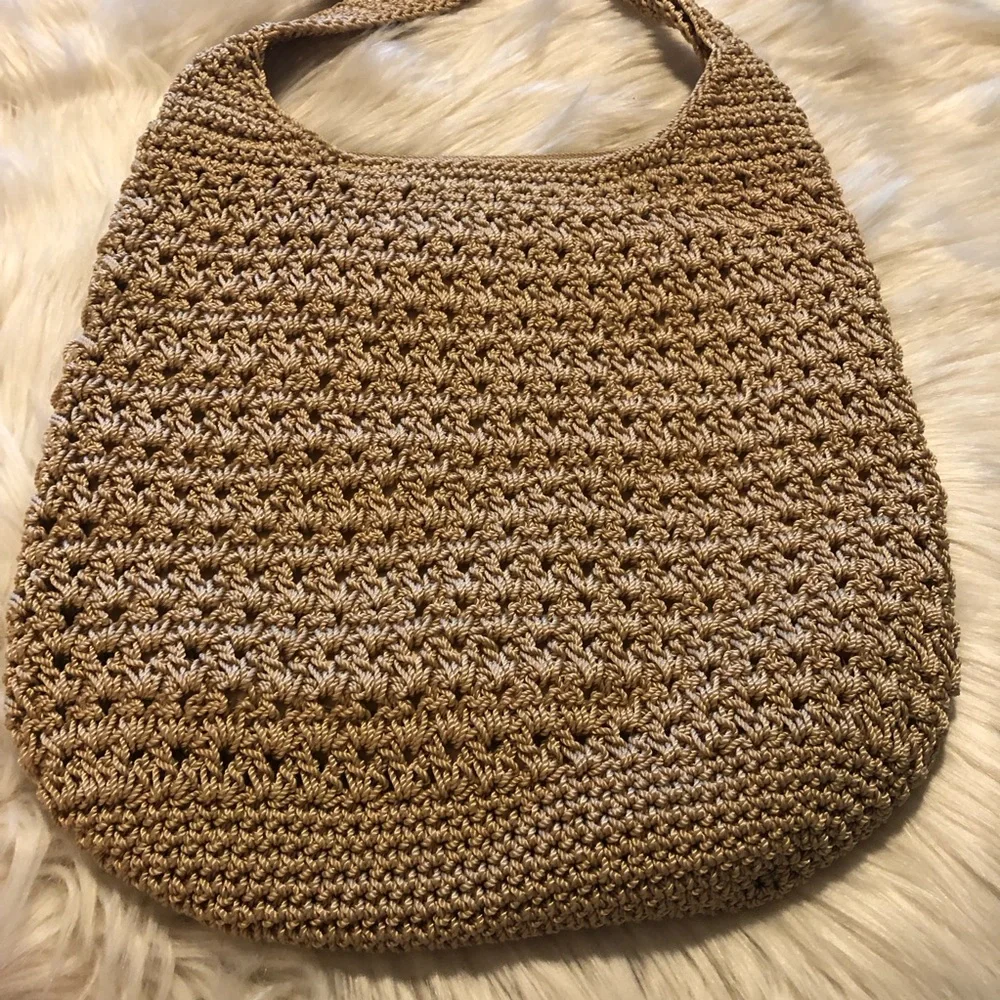 The Sak cream beige crochet crossbody handbag - Picture 2 of 14